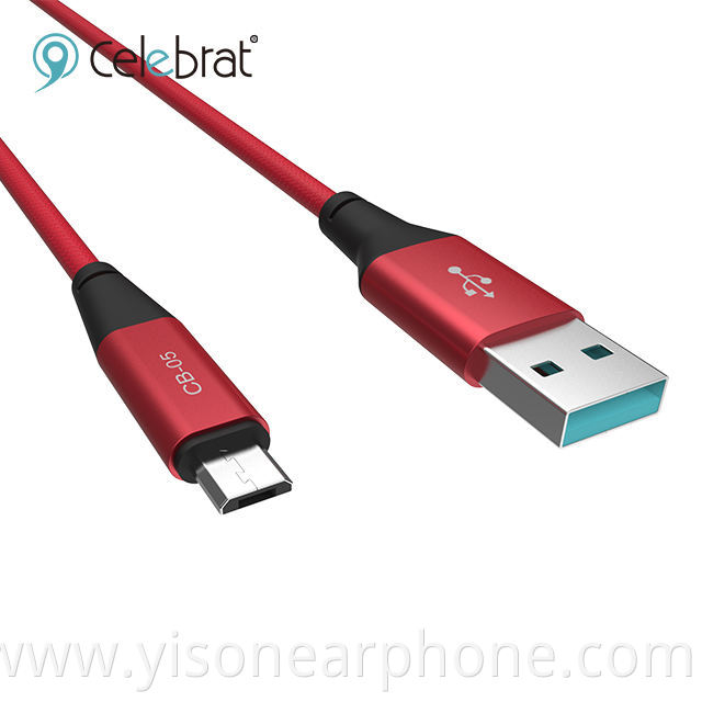 Fast Charging CB-05 Cable Usb Data Transferring Usb Charger Cable Braided Usb Cable For Mobile Phone